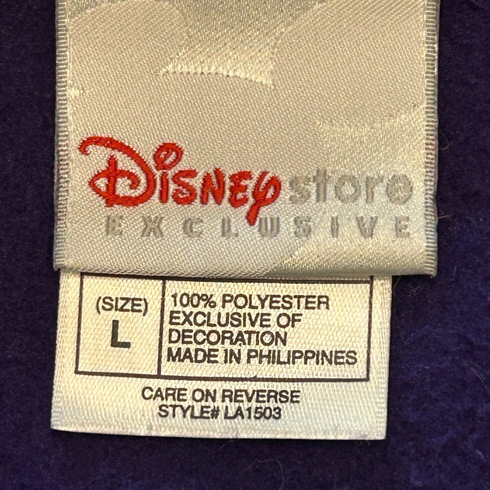 Vintage Disney Eeyore Fleece Sweatshirt Purple Embroidered Crewneck XL cozy - Picture 4 of 7